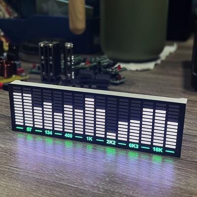 LED Music Spectrum Audio Atmosphere Lamp Level Indicator Pickup Rhythm Light Stereo Audio Rhythm Lamps Home Decoration Gift