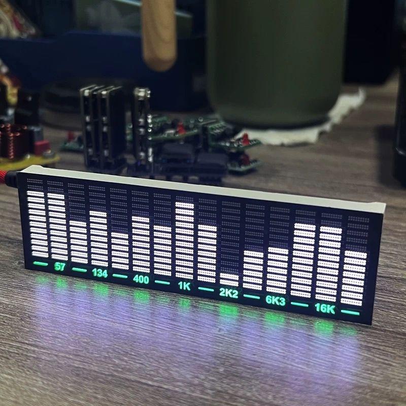 LED Music Spectrum Audio Atmosphere Lamp Level Indicator Pickup Rhythm Light Stereo Audio Rhythm Lamps Home Decoration Gift