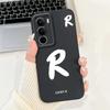 For Realme C71 2025 Case RMX5303 Cover Cute Lucky Initial Letters Soft Silicone Lens Protective Covers For RealmeC71 C 71 Bumper