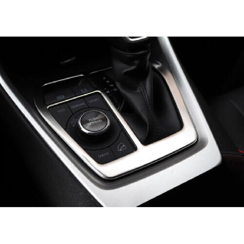 Silver 1PCS Middle Console Gear Shift Panel Trim Steel For Toyota RAV4 -