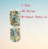 12/24/36/48/72 Hole Colorful Cloth Pencil Case Stationery Pencil Storage Bag Pencil roll School Student Supplies Paint Brush Bag