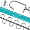 1/3pc Multi-functional Clothes Hanger 360 Degree Swivel Hook Can Accommodate 12 Clothes Hangers Pants Storage Shelf Space Saving