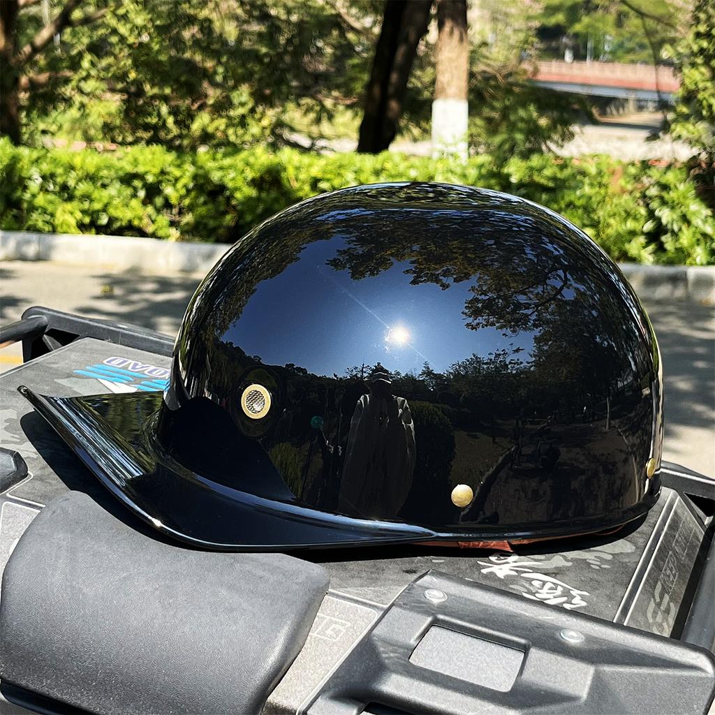 Retro Half Covered Helmet Men's Riding Portable Outdoor Helmet Vintage Graffiti Bicycle Cross-country Accessories