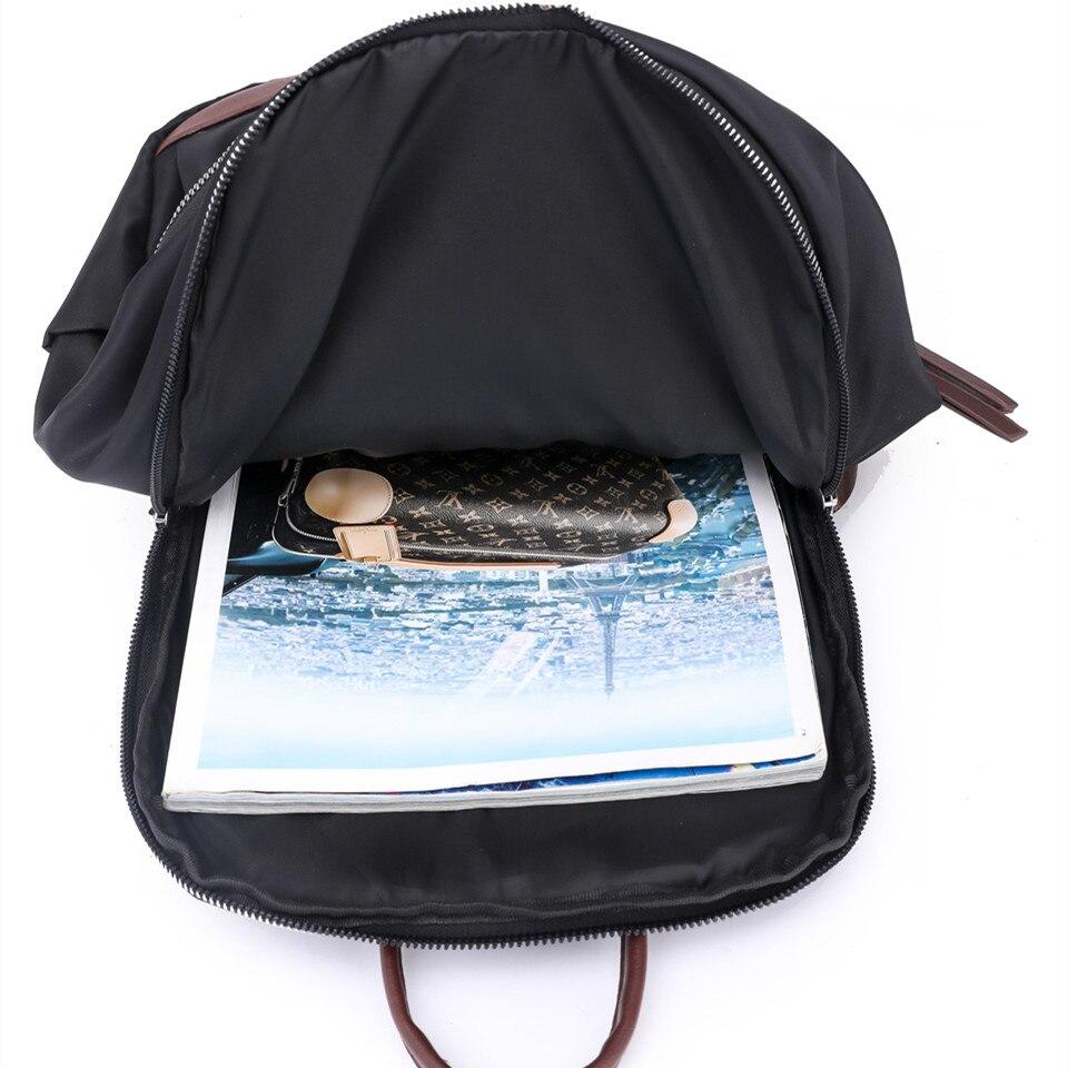 Plecak szkolny dla nastoletnich dziewcząt nylonowy kobiecy plecak damski solidny słynny plecak damski na co dzień