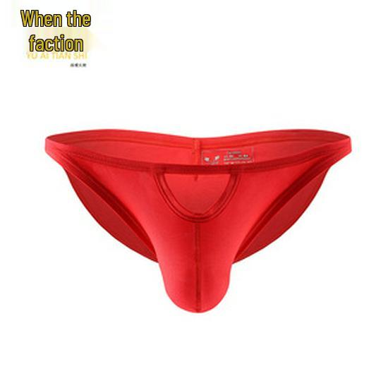 Men's Plus Size Nylon Briefs - Low Waist, Breathable, Youthful, Thin and Sexy Underwear