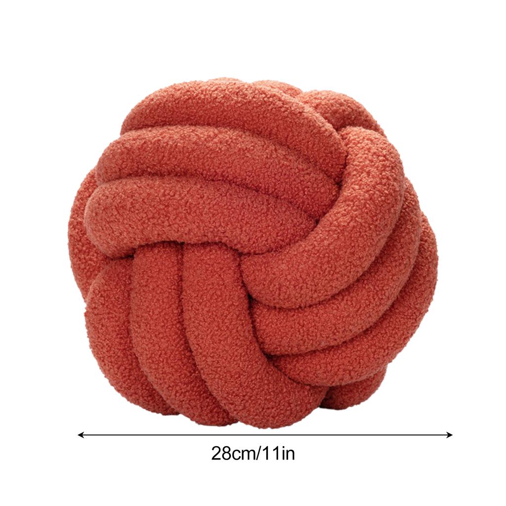 Knot Pillow Exquisite Soft Warm Beautiful Knotted Plush Pillow for Home Car Office Decoration