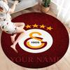 Galatasaray S Custom Name Round Area Rug,Carpet Rug for Living Room Bedroom Sofa Playroom Decor,Non-slip Floor Mat