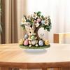 Bunnies Figurines Easters Decoration Table Centerpieces Acrylic Easters Eggs Rabbit Statue Rabbit Sculpture Home Decors