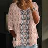 Linen Shirts For Women 3/4 Sleeve Button Down V Neck Summer Tops Dressy Casual Cute Shirts