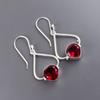 Pink Rubellite Gemstone 925 Stamped Silver Ethnic Jewelry Hook Earrings For Wife EE-33-10
