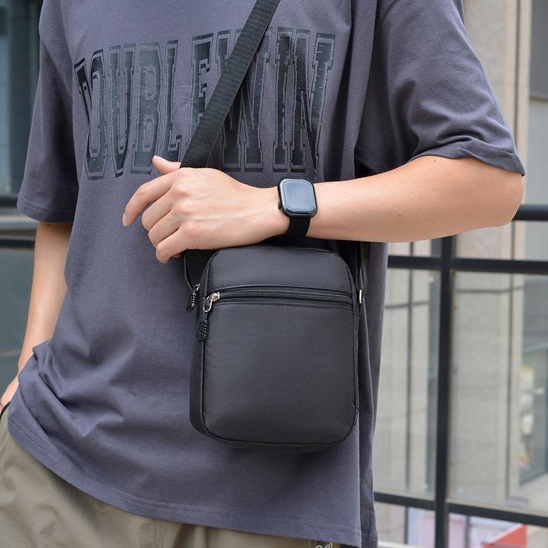 Men's Messenger Bag, Simple Casual Shoulder Bag, Oxford Cloth Diagonal Span Bag, Mini Small Bag, Mobile Phone Bag, Men's Bag.
