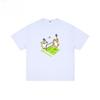 Summer Pure Cotton Corgi Orange Cat Badminton Cotton Sports Cartoon Short-sleeved T-shirt for Both Men and Women