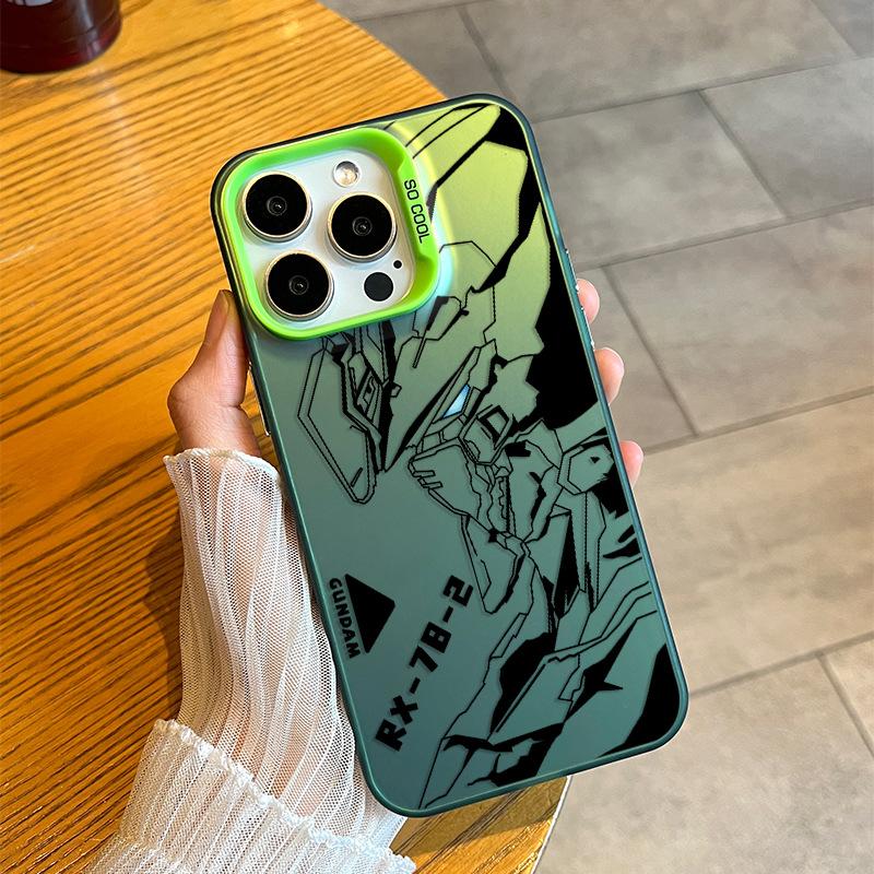 Gundam Line Draft pro IPhone1 6pro Max 15plus Barva Stříbrná 14 Pouzdro na Mobilní Telefon 13 pro Apple 12 Ochranné Pouzdro