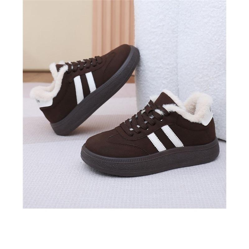 Women's Retro Sports And Casual Shoes With Plush Insulation Thick Soled Board Shoes Cotton Shoes