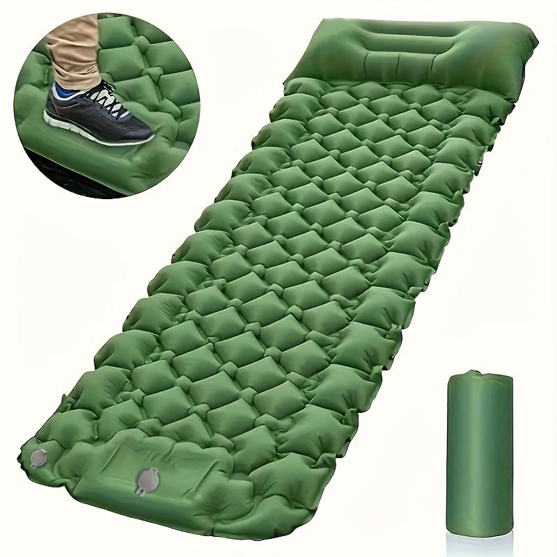 1PC Outdoor Inflatable Sleeping Pad 1Minute Quick Inflation Extra Thick Puncture‑Proof Camping Mat for Hiking Backpacking Travel