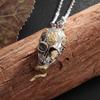 Hot Skull Snake Wrapped Necklace Personality Dark Hip-hop Hipster Accessories Brand Skull Pendant Brainless.