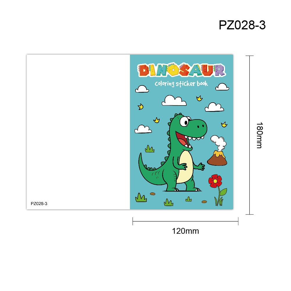 Coloring Sticker Book, Children's Cartoon Graffiti Drawing Enlightenment Book, Fun Holiday Coloring Book