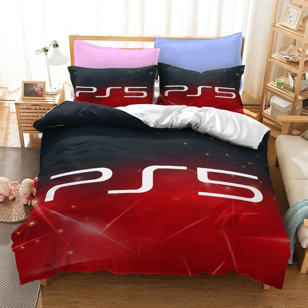 

Bedding Kit, Game Console Symbol Series Size Three-Piece Quilt Cover EU Single 135x200cm