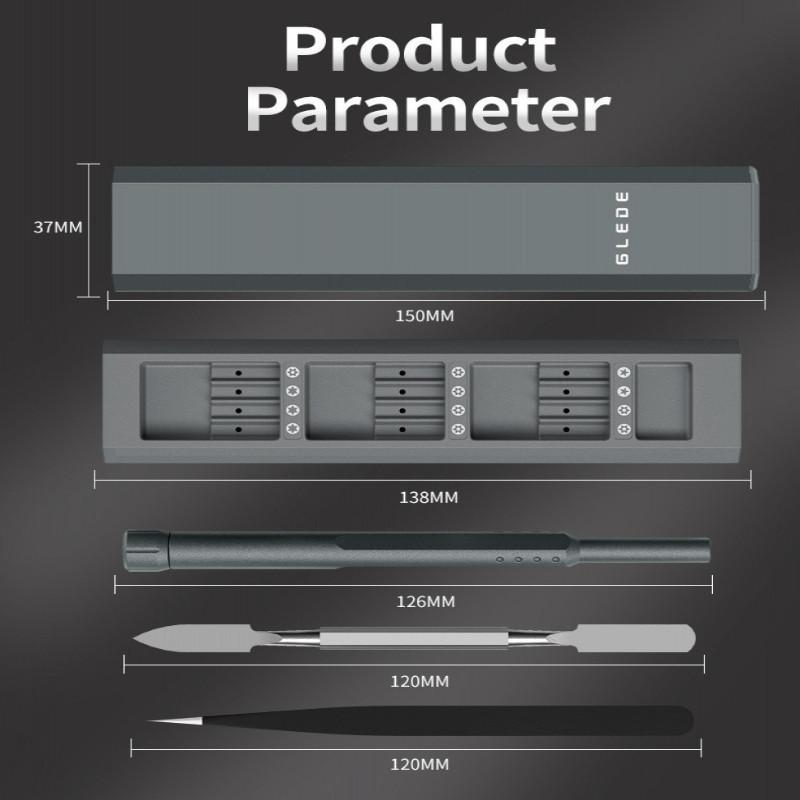 Zestaw 44 w 1 cichych wkrętaków, domowy zestaw wkrętaków precyzyjnych, zestaw narzędzi do naprawy, wielofunkcyjny, wysoki moment obrotowy