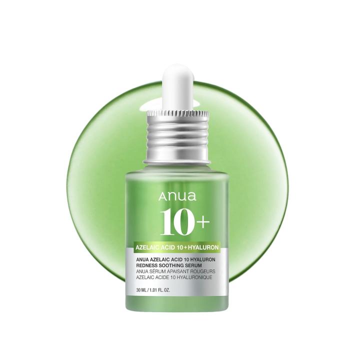 Anua Azelaic Acid 10 Hyaluronic Redness Soothing Serum Sensitive Skin Niacinamide Spot Care Natural Color Korean Skincare (30ml/ 1.01 Oz)