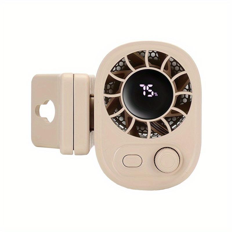 

Портативный USB-вентилятор-клипса с высокой скоростью и регулируемой скоростью, 3 режима скорости, аккумуляторный компактный носимый вентилятор для стола, пояса или зонта, белый, абрикосовый