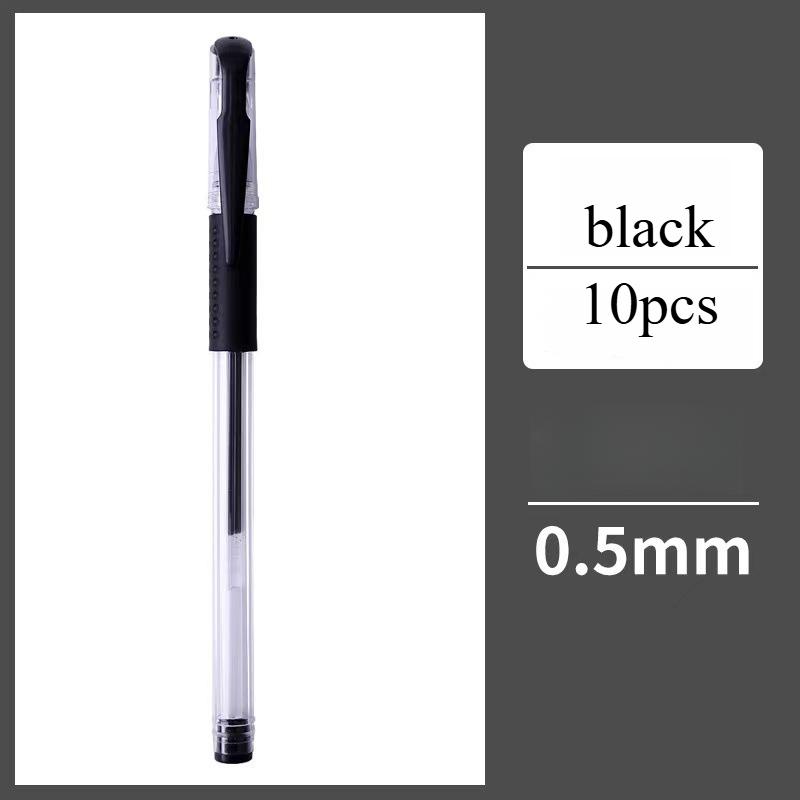 10PCS/box Red and Blue Pen Gender-neutral Pen Student Business Signature Pen Writing Trace 0.5mm Stationery