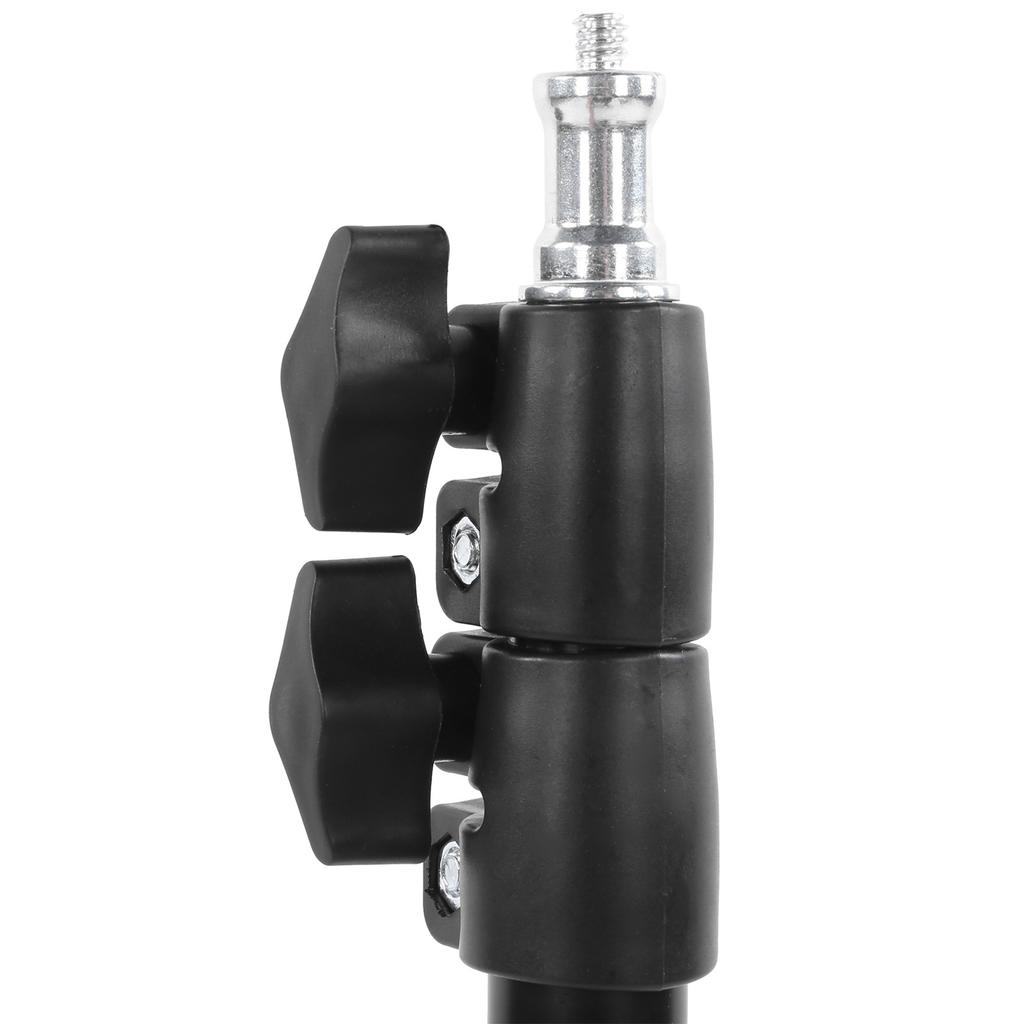 215cm Tripod Light Stand with Metal Column, ABS Nut, Stable Structure, Bend-Resistant Exterior.Black paint is