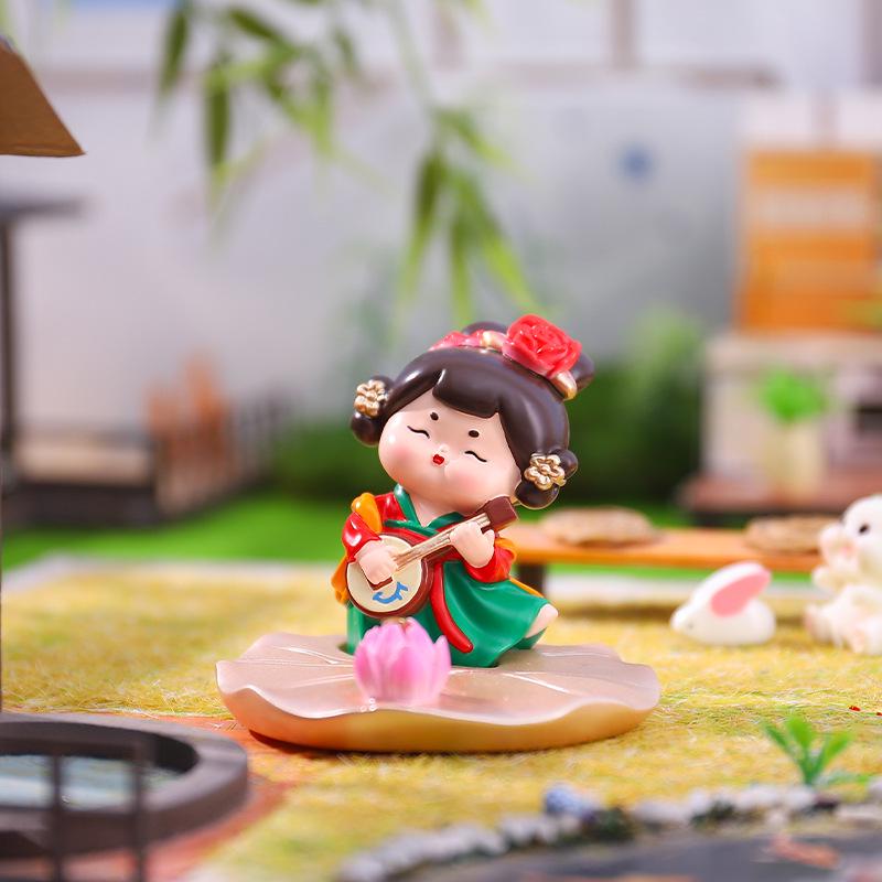 Şarap Dolabı ve Oturma Odası İçin Yaratıcı Retro Prenses Figür Dekorasyonu