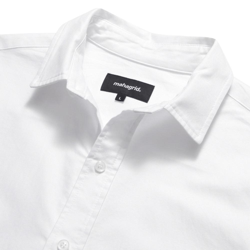 MAHAGRID Mgd Logo Half Sleeve Shirt White(Mg2Cmmw340A)