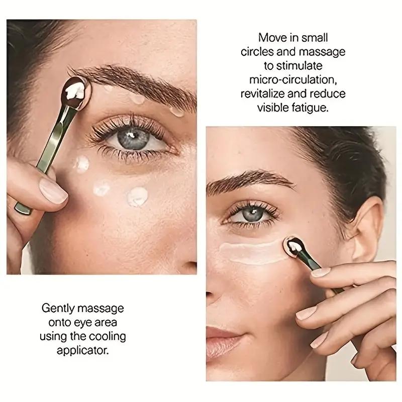 1pc Eye Massage Stick Eye Cream Applicator Makeup Skin Care Tools, Eye Cream Essence Absorption Introduction Stick Black Circle Eye Massage.