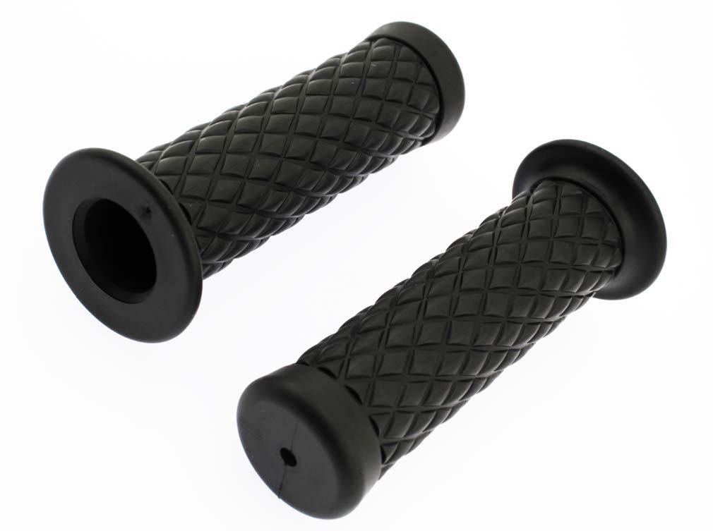 Olive-G Universelles Motorrad Fahrrad Lenkergriff Set 2 Stück SCHWARZ