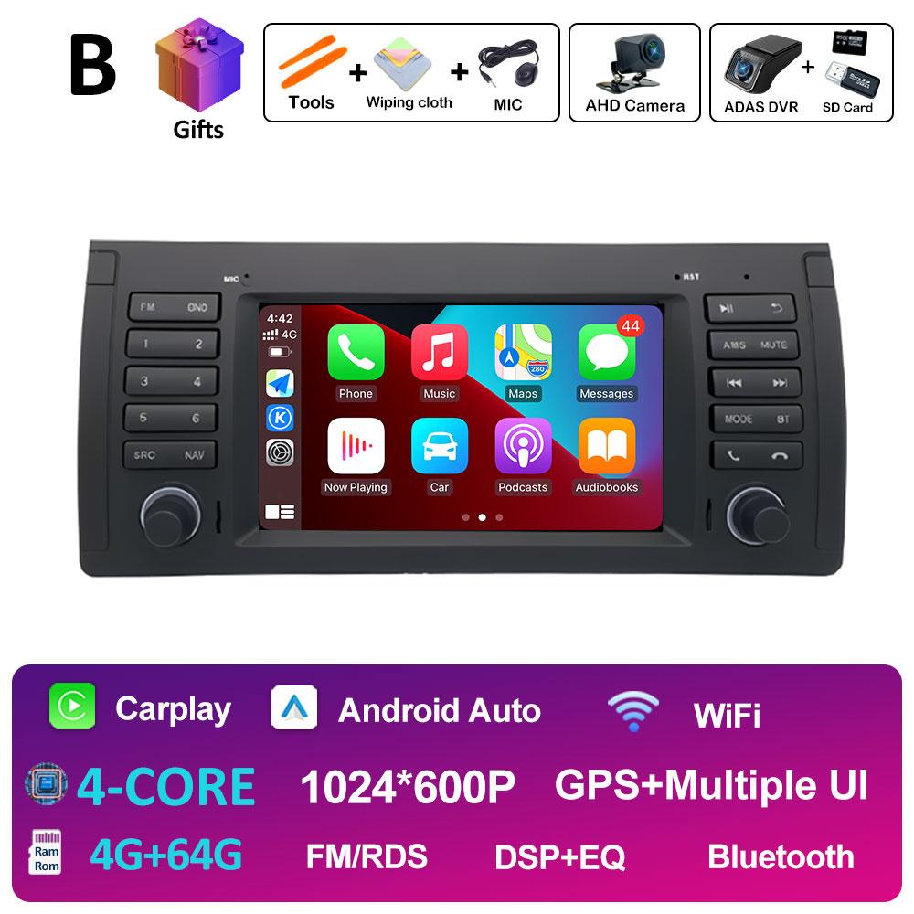 Wireless Carplay Android Auto For BMW E53 QLED IPS Screen Cooling fan Bluetooth WIFI DSP Stereo Autoradio Intelligent System 4G