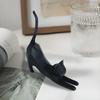 Stretching Kitten Funny Cat Ornaments Carved Kitten Statue Creative Miniature Figurines  Garden