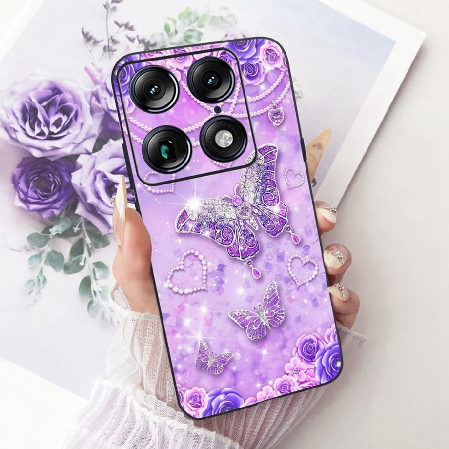 Flower Cartoon Fashion Design Phone Case For Motorola Signature Moto X70 Air Pro 5G Funda Soft Silicone Shockproof Back Cover
