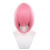 Eileen Cosplay Medium Pink Wig, Fluffy Hair, 40cm, Versatile, Unisex, Heat Resistant, Event Wig, with Wig Net