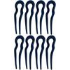 New Simple Matte Wave U-shaped Solid Color Hairpin Women Versatile Elegant Pan Hair Clip for Girl Hair Accessories