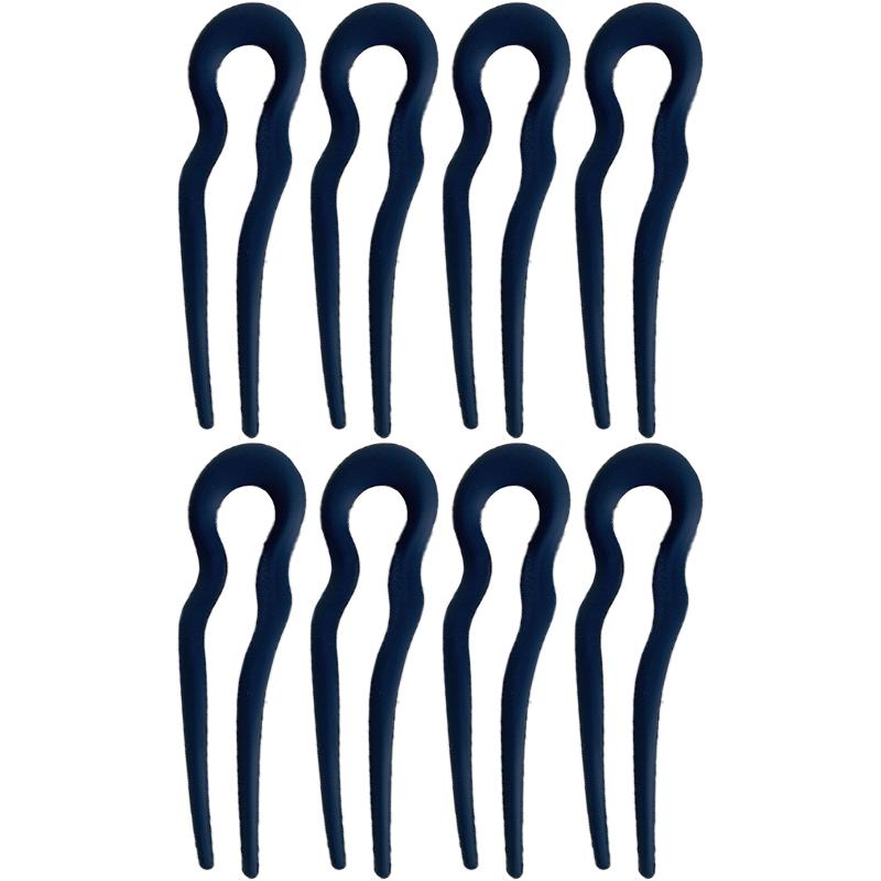 New Simple Matte Wave U-shaped Solid Color Hairpin Women Versatile Elegant Pan Hair Clip for Girl Hair Accessories