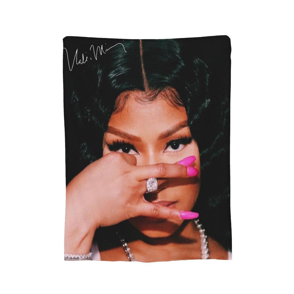 Nicki Minaj Blankets Fleece Textile Decor   Multifunction Ultra-Soft Throw Blankets for Bed Car Quilt
