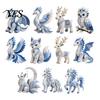 Easy Sewing Project for Beginners Arctic Animals DIY Patchwork Kit Beginners, Winter Guardians Animal Kit, 3D Beginner Stuffed Mythical Creature Craft