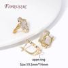 DIY Jewelry Making Earring Multi Styles 18K Gold Plated Natural Shell Earrings Clasps Hooks Earwires Fasteners Accessories