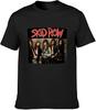 Men's T Shirts Skid Row Band Group Photo Black