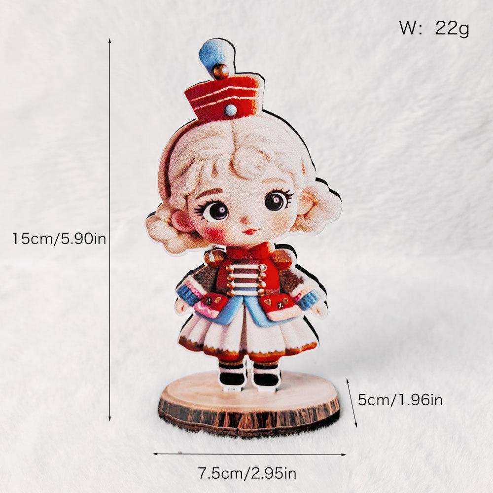 New Wooden Christmas Desktop Ornament: Snowman, Santa, Gingerbread Man Decorations