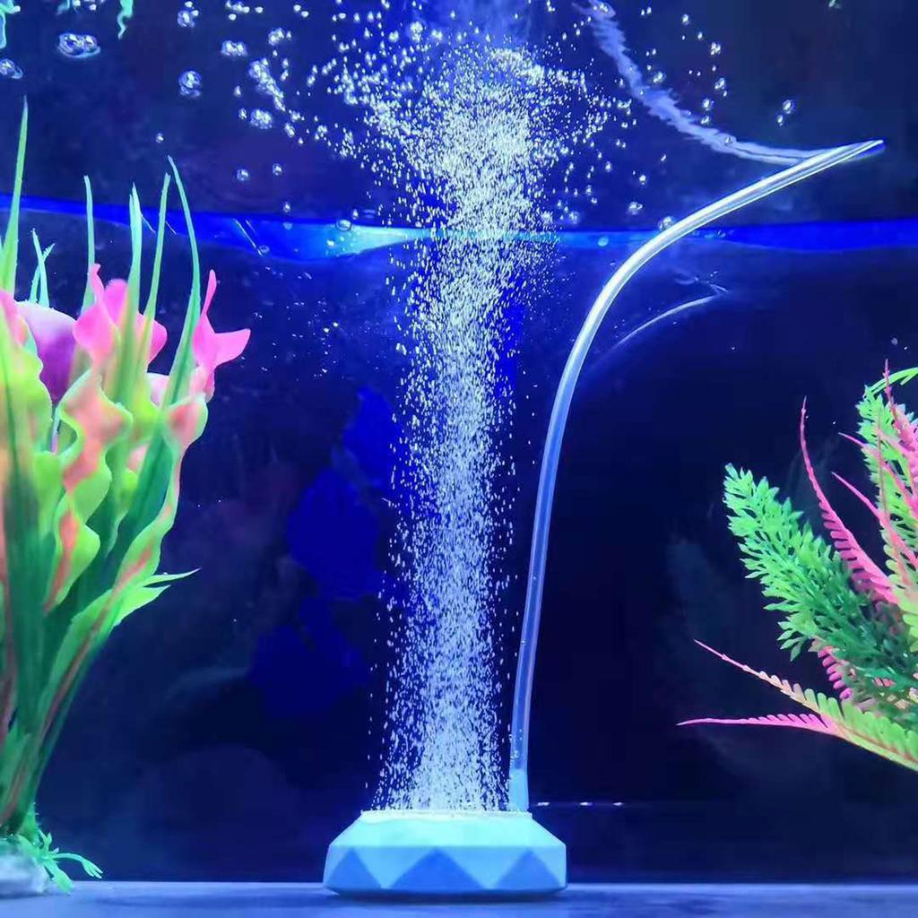 Air Stone Disc Bubble Diffuser Bubbler with Suction Cup & for Valve for Hydroponics Aquarium Fish for Tank Pump Aerator