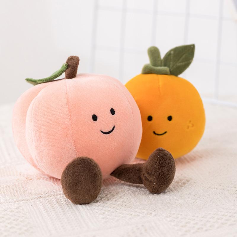 Simulation Fruit And Vegetable Doll Plush Toy Doll Eggplant Banana Pear Peach Doll Shooting Props Gifts
