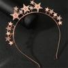 Rhinestones Star Headband for Women Evening Party Gathering Shimmering Star Hairband Theme Party Electroplate Headwear