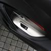 Car Window Glass Lift Button Panel Trim Cover for Peugeot 2008 2019-2023 E2008 2020-2022 LHD Stainless Steel Sticker Accessories
