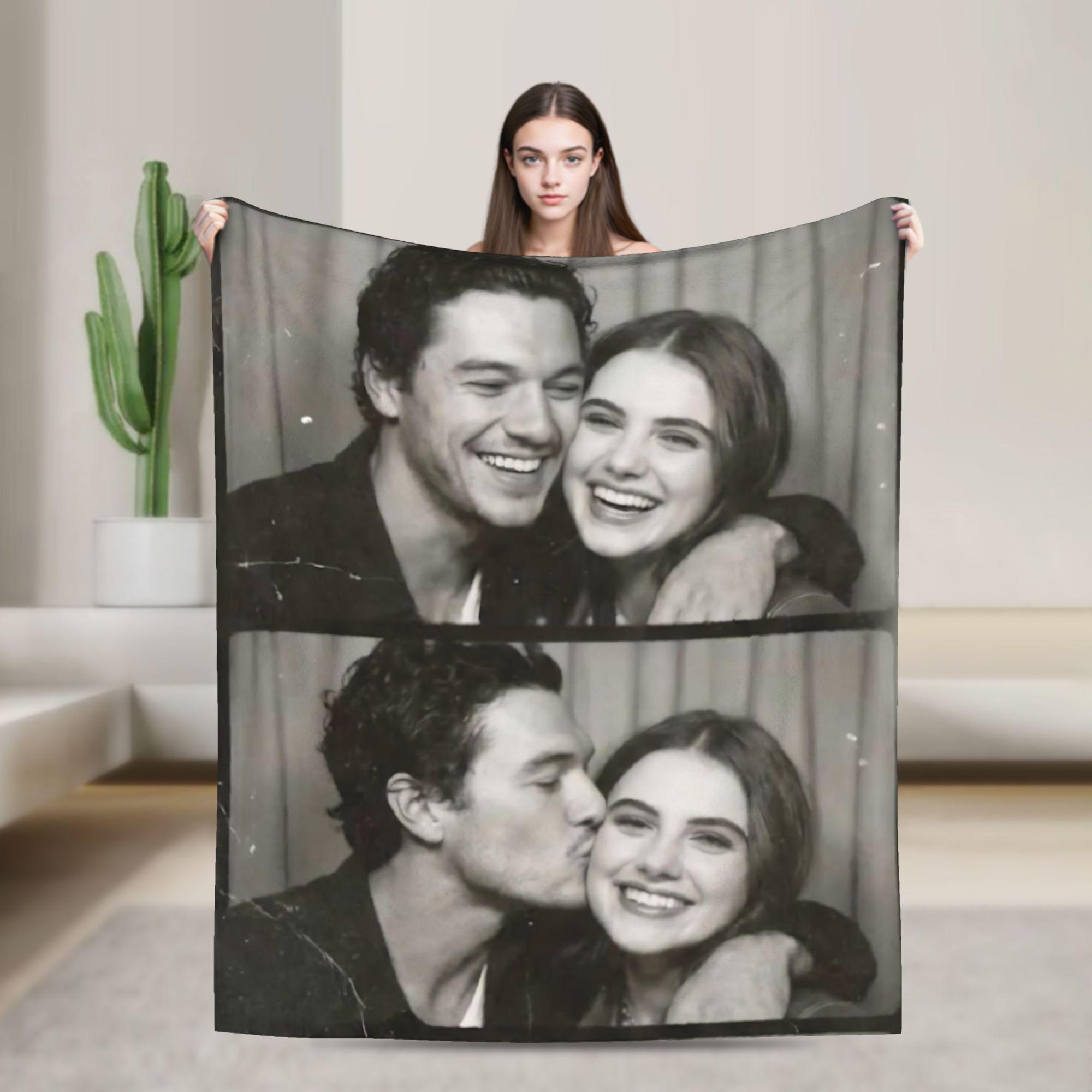 Off Campus Hockey Romance Blanket Coral Fleece Plush Portable Lightweight Thin Throw Blanket for Home Travel Plush Thin Quilt 130x150cm