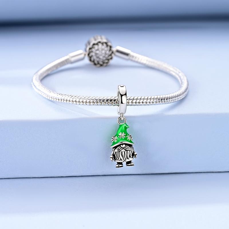 925 Silver Cartoon Doll Theme Series Pendants Bear Piggy Wizard Dwarf Charms Fit Original Bracelet Necklace Jewelry
