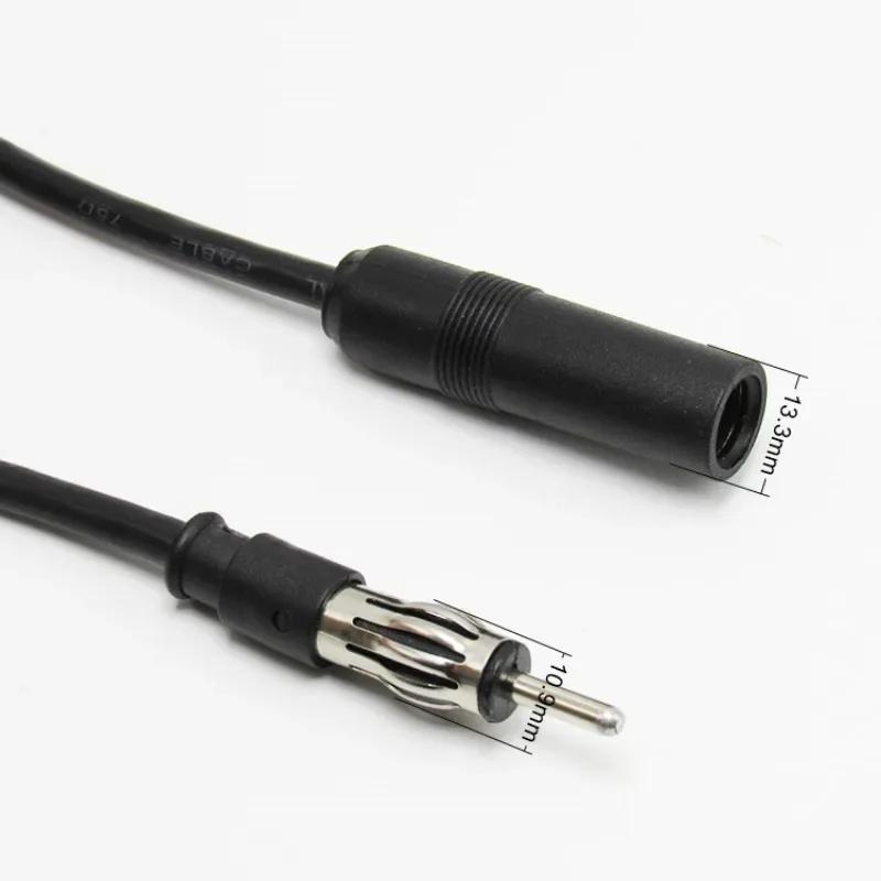 Cablu prelungitor antenă radio auto 35cm 13 inch Radio FM AM auto Cablu prelungitor antenă auto Conector mufă DIN Cablu coaxial
