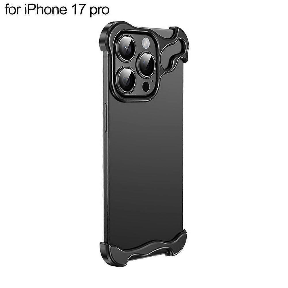 Für iPhone 17 Pro/Pro Max Rahmenhülle mit unregelmäßigem Anti-Fingerabdruck-Eckpolster